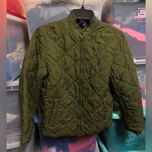 🔥HOT HOLIDAY DEAL🔥 Ralph Lauren Polo Quilted Jacket GREEN Boys L(14-16)